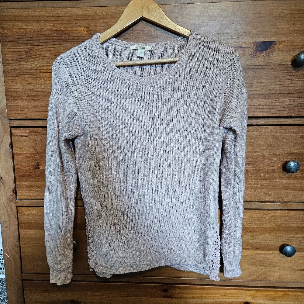 Francesca's Light Pink Knit Sweater